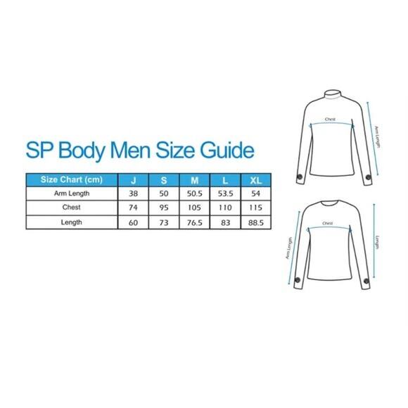 SParms Men’s Black High Neck Long Sleeve Sun Protection Body Warm Top Size XL - Picture 13 of 13
